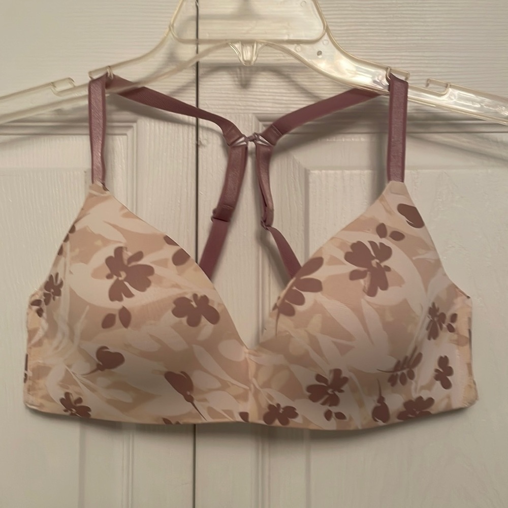 Auden The Bliss 36B Floral Bra with Racerback Hooks